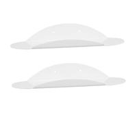 MUELODSIC 2 Pièces Étagère Murale Flottante avec Haut Parleur Intégré Rangement Polyvalent pour Chambre Cuisine et Salle de Bain Support Décoratif Pratique