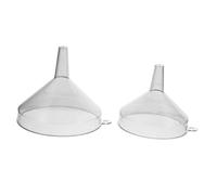 MUELODSIC 2 pièces Kit de Entonnoirs de Cuisine Réutilisables Pet Filtre à Mailles Fines pour Huile et Liquide Ustensiles pour Transfert sans Perte et Facile à Nettoyer