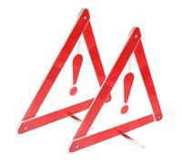 MUELODSIC 2 Pièces Kit Triangle de Sécurité Voiture Panneau Davertissement Auto Robuste et Portable Résistant Au Vent Facile à Installer et Norme Nationale