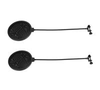 MUELODSIC 2 pièces Microphone Windscreen Cover Double Couche Pop avec Clip Stabilisateur Protection Souffle pour Enregistrement Diffusion et Reconnaissance