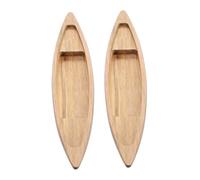 MUELODSIC 2 pièces Modèle Bateau Bois Non Fini Lot Décor Aquariums Étang Ambiance Romantique Compact et Polyvalent