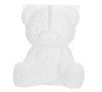 MUELODSIC 2 pièces Moules Silicone Ours Flexibles pour Résine Époxy Bougies Savons et Chocolat pour Projets DIY Créatifs et Décoration Gourmande