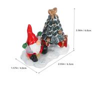 MUELODSIC 2 Pièces Père Noël Sapin Décorations Légères et pour Vitrines et Centre Commercial Festive Polyvalente