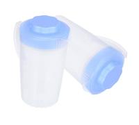 MUELODSIC 2 pièces Pichet à Eau Capacité avec Couvercle Bleu Cruche Transparente pour Jus Boissons Froides et Thé Carafe été Pratique pour Usage Domestique