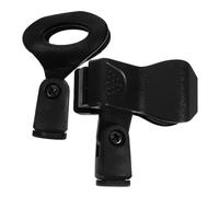 MUELODSIC 2 pièces Pince Microphone à Ressort Clip Porte-micro Facile à Installer Support Antidérapant Compatible avec Divers Micros pour Enregistrements et Performances