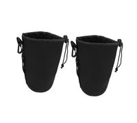 MUELODSIC 2 pièces Pochette Objectif Caméra XL Antichoc Isolation Thermique Étui Compact avec pour Objectifs DSLR Jusqu à Protection Portable et Légère pour Appareil Photo Reflex