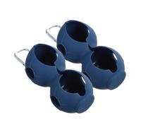 MUELODSIC 2 Pièces Porte Balles Silicone Support de Protection avec Clip Résistant Transporteur Double Balles pour ou Ceinture Organisateur Pratique