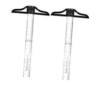 MUELODSIC 2 pièces Règle T de Mesure Portable Acrylique Abs Précision pour Marquage et Traçage Pratiques pour Dessin et Architecture