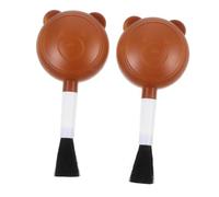 MUELODSIC 2 pièces Souffleur à Air et Brosse Fine pour Nettoyage PC et Électronique Soufflet Compact à Poignée Souple Nettoyeur de Poussière pour Extensions de et Filtres