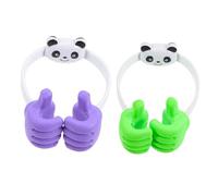 MUELODSIC 2 pièces Support Téléphone Portable de Bureau Forme de Pouce Cartoon Flexible et Portable pour Smartphones et Usage Familial Pratique