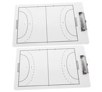 MUELODSIC 2 Pièces Tableau de Handball Effaçable Planificateur Dentraînement Portable avec Pince Multifonction pour Entraîneurs