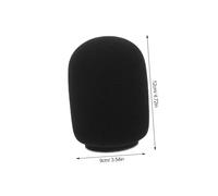 MUELODSIC 20 pièces Bonnets Mousse Épais Noir Protection Micro avec Bruit pour Enregistrement et Diffusion Professionnelle