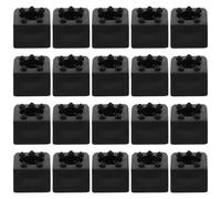 MUELODSIC 20 Pièces Boucles de Fixation Réglables pour Bâtons de Randonnée Sangles Larges et Étroites en Plastique et Fer Accessoires Résistants pour Trekking Ski et Sports de Plein Air