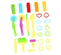 MUELODSIC 20 pièces Kit Outils DIY pour Pâte à Modeler Moules Animaux et Extrudeur Accessoires Créatifs pour Garçon Fille Couleurs Aléatoires Couleur Aléatoire Couleur Aléatoire