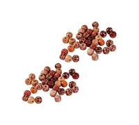 MUELODSIC 200 pièces Perles Peintes Grosses Perles Rondes à Grand Trou pour Bricolage Bijoux Créatifs Accessoires DIY pour Garçon Fille et Décoration Maison Multicolores