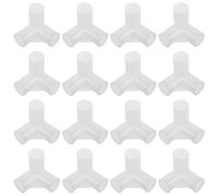 MUELODSIC 20pcs Connecteurs en Plastique Blanc pour Jonction de Tringle de Placard 3 Voies Diamètre 22mm Installation Dissimulée pour Assemblage Meuble Polyvalent