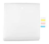 MUELODSIC 24 Pièces Dossiers Plastique avec Pochette et Étiquettes Protection Étanche Fermeture Serrée Range-feuilles Compact pour Bureau École et Scrapbooking