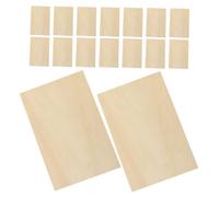 MUELODSIC 24 pièces Lot de Plaques de Contreplaqué Tilleul pour Bricolage Modélisme et Décoration DIY Planches Lisses et Polyvalentes pour Projets Artistiques et Artisanaux