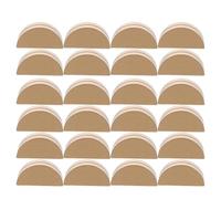 MUELODSIC 24 Pièces Porte-Cartes Bois Demi-Cercle Support Tablette Photo et Numéro de Table Bois pour Mariage Réception et Décoration Festive