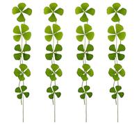 MUELODSIC 24 PièCes TrèFle À Quatre Feuilles SéChéEs Vert 1.57X0.59X0.39 Pouces Accessoires DIY pour Bijoux Signets DéCoration Artisanale Et RéSine
