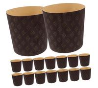 MUELODSIC 25 Pièces Lot de Caissettes Papier Panettone Résistantes à Lhuile pour Muffins et Petits Gâteaux Liners Étanches pour Fête Prénatale Mariage Moules Jetables pour Pâtisserie