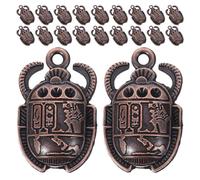 MUELODSIC 25pièces Lot de Breloques Scarabées Égyptiennes Métal pour Création de Bijoux Pendentifs et Accessoires de Bracelets