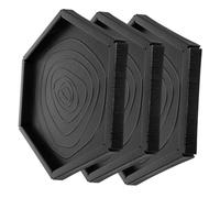 MUELODSIC 3 pièces Bol Alimentation Reptiles Plastique Uni Plat Hexagonal Multifonction pour Nourriture et Eau Adapté Tortues Lézards et Petits Reptiles