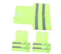 MUELODSIC 3 pièces Gilet de Sécurité Réfléchissant Imperméable pour Conducteurs et Travailleurs Haute Visibilité pour Activités Extérieures Nocturnes
