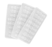 MUELODSIC 3 Pièces Moules Silicone Échecs Haute Précision Résine Moulage DIY Artisanat Famille Décoration
