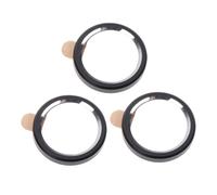 MUELODSIC 3 pièces Protection Objectif Téléphone Métal pour Anneau Protecteur Caméra Arrière Résistant Déformation Finition Noire Antifading Protection et Adhérence Ferme