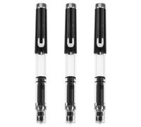 MUELODSIC 3 Pièces Stylo Plume D'art avec Pointe Flexible et Résistant à L'usure, Recharge Piston, Corps Abs et Nylon, Pinceau de Style Chinois Élégant pour Usage à Domicile ou Bureau