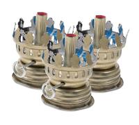 MUELODSIC 3 pièces Support Mèche Lampe Pétrole Verre pour Lampe à Pétrole Vintage Stable et Facile à Installer Adapté Bouteille pour Éclairage Urgence et Camping Couleur Couleur Aléatoire