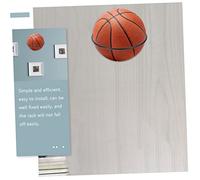 MUELODSIC 3 pièces Support Mural Multi Usage pour Ballons de Basketball Football et Rugby Rack Robuste pour Affichage et Rangement Lot de Supports Muraux avec Vis Installation Facile pour