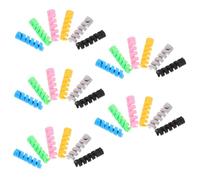 MUELODSIC 30 Pièces Protection Câble Silicone Flexible pour Chargeur Manchon Rupture pour Câble de Données USB Protège Fil et Extensible pour Prolonger la Durée de Vie