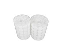 MUELODSIC 300 Paires Points Autocollants Adhésifs à Boucle Auto Agrippante pour Maison Bureau Blanc Résistants Eau Faciles à Poser sur Surfaces Lisses