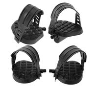 MUELODSIC 4 Pédales Antidérapantes 9/16 pour Vélo d'Appartement Pédales Plates Ergonomiques Compatibles Vélo Stationnaire Accessoires de Remplacement pour Entraînement Intérieur