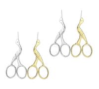 MUELODSIC 4 pièces Ciseaux de Couture Mini Vintage Acier Inoxydable Ciseaux à Broderie pour Travaux Manuels Outils Pratiques pour Amateurs et Créateurs