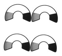 MUELODSIC 4 Pièces Collerette Transparente Réglable pour Chiens et Chats Cône Élisabéthain Épaissi Protection Léchage et Morsure pour Petites Races Lot