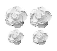 MUELODSIC 4pièces Accessoires Auto Clips Ventilation Parfum Camélia Pour Décoration Intérieure De Voiture Diffuseur Air Et Pratique Pour Femme