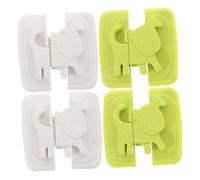MUELODSIC 4pièces Serrures Armoires Pour Bébés Protection Garçon Fille Verrous Cuisine Sécurité Garçon Fille Armoires Clips Sans Effort Accessoires Intérieur