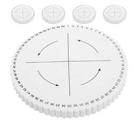 MUELODSIC 5 Pièces Disque Rond Kumihimo Fentes Outil de pour Bracelets DIY Planche Portable et Polyvalente pour Cordon de Perles et Projets Complexes