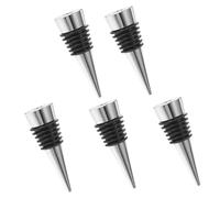 MUELODSIC 5 Pièces Moule de Bouchons de Bouteille de Vin Silicone Résine DIY Réutilisables Inserts Décoratifs pour Bouchon Vin Accessoires Personnalisés et Étanche
