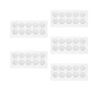 MUELODSIC 5 pièces Plateau Œufs Mousse Perlée Epe Casier Œufs Support Protecteur Fragile pour Maison et Magasin sans Carton Blanc