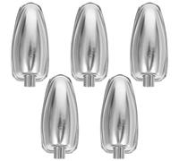 MUELODSIC 5 pièces Snare Drum Metal Lugs Kit Chrome Plated Drum Set Parts Quick Installation Noise Reduction For Drummers