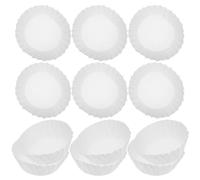 MUELODSIC 50 Feuilles de Papier Cuisson Ingraissable 20 Cm pour Moules à Gâteau Basques sans Pliage, Caissettes à Cupcakes Résistantes la Graisse, pour Pâtisserie et Cuisson au Four