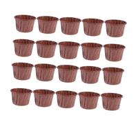 MUELODSIC 50 pièces Caissettes à Gâteau Résistantes Chaleur Papier Sulfurisé Antiadhésif pour Cupcakes Décorations de Fête pour Anniversaire et Mariage Couleur Café Liners Décoratifs
