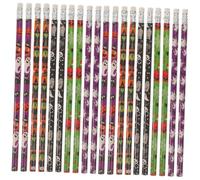 MUELODSIC 50 Pièces Crayons Halloween Colorés Motifs Variés Crayons Dessin Garçon Fille Graffiti Scolaires Dessin Résistants Faciles à Tailler pour Récompenses Scolaires