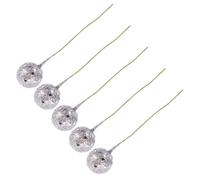 MUELODSIC 50 Pièces Décorations de Noël Argentées pour DIY Sapin Fête Accessoires Mousse pour Créations Personnalisées
