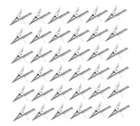 MUELODSIC 50 Pièces Lot de Clips Décoratifs Métalliques Multifonctions pour Sapin de Noël Pince Crocodile Pratique et pour Objets Décoration Noël et Décoration Arbre Installation Facile sans