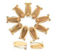 MUELODSIC 50 Pièces Posts pour la fabrication de boucles d'oreille boucles d'oreilles à un plateau vierge Backs kit de fabrication Golden